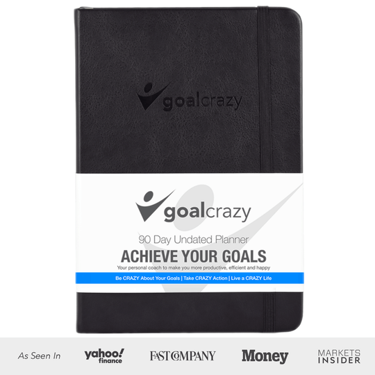Goal Crazy 90-Day Undated Planner & Journal.