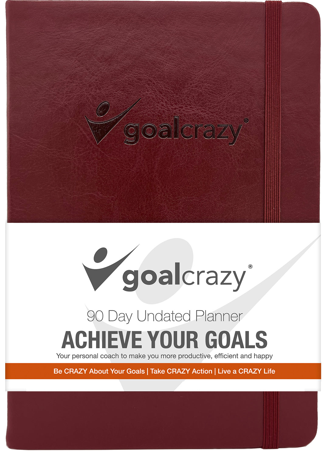 Goal Crazy 90-Day Undated Planner & Journal.